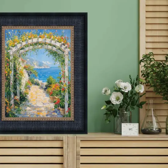 Wide Venetian Black With Gold Luxury Picture Frame 20x30 frame {6}