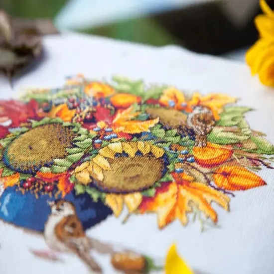 Sunflowers K-80 Counted Cross-Stitch Kit {3}