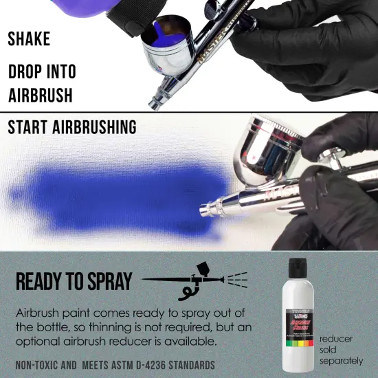 Silver Pearl, Pearlized Special Effects Acrylic Airbrush Paint, 8 oz. {3}