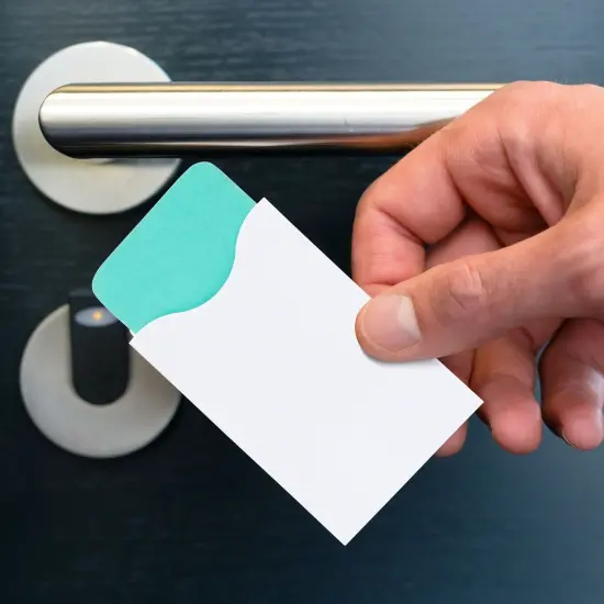 500-Pack Key Card Envelopes Sleeves, White, Blank Hotel, Motel Cover Holders for Business Guests, Bulk Protector Packets for ID, Credit, Gift Cards (3.5x2.3 in) {6}