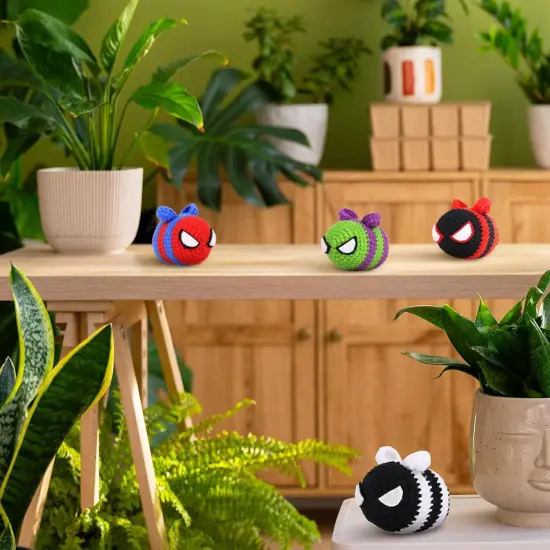 Beginner Crochet Kit for Adults Kids Women Men Complete Kit Included (4 Cool Bees) {3}