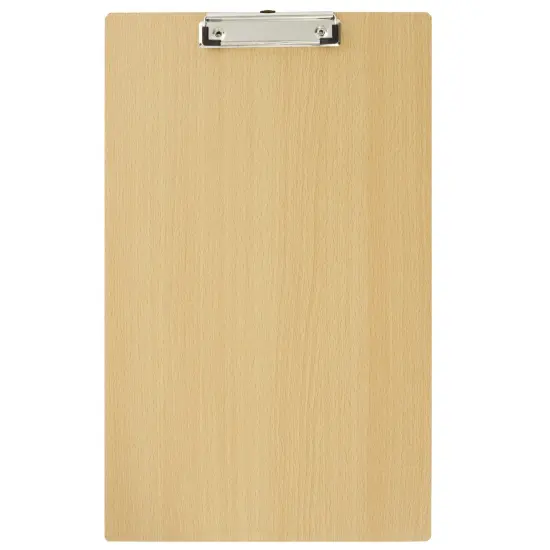 Extra Large 11x17 Clipboard with Low-Profile Clip, Wooden Vertical Clip Board Brown {1}