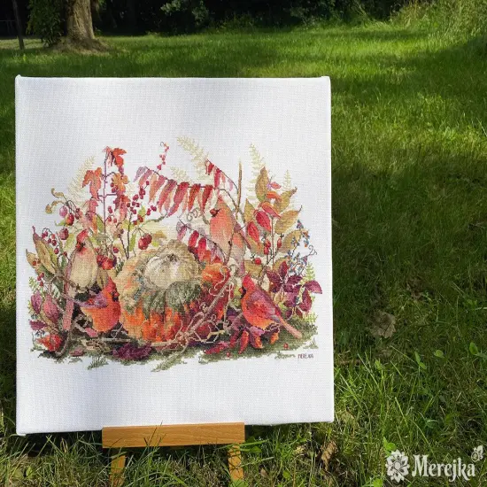 Rhapsody in Red K-190 Counted Cross-Stitch Kit {3}