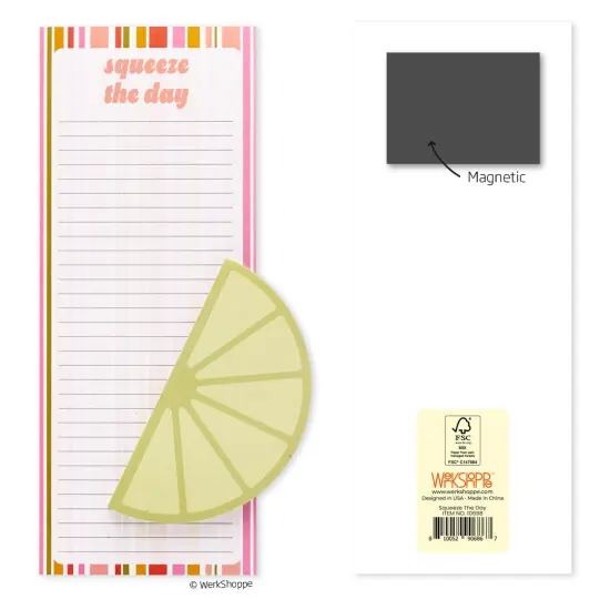 Squeeze The Day Magnetic Pad Set, To Do List and Grocery List Notepad {3}