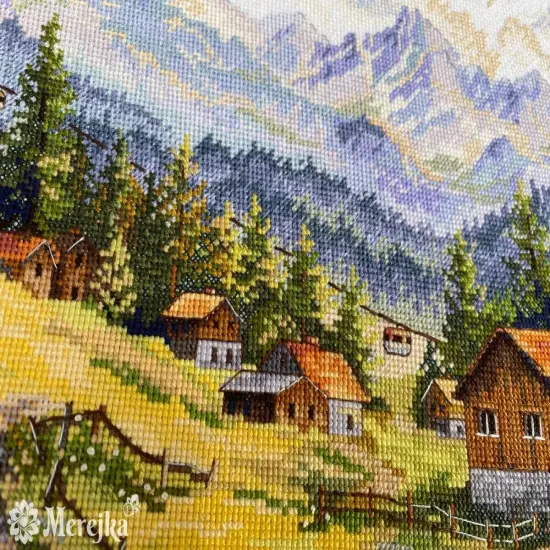 The Chamonix Valley K-244 Counted Cross-Stitch Kit {3}