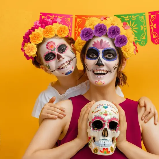 120-Pack Artificial Marigold Flower Heads &ndash; Multicolor Silk Flowers for DIY Crafts, Garland, Halloween & Mexican Party D&eacute;cor {3}