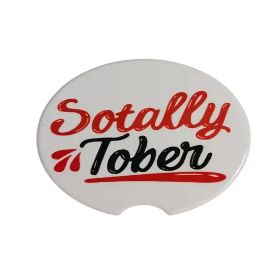 Sotally Tober Ceramic Car Coaster Set 2.56" (2 Pack) {1}