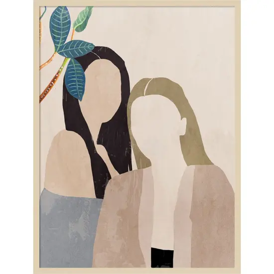 Lush Leaves I by Aimee Wilson Wood Framed Wall Art Print {1}