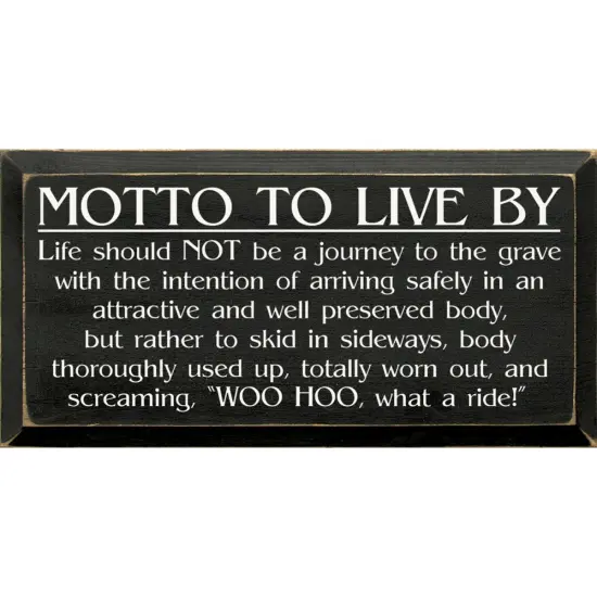 Wooden Quote Sign, Solid Knotty Pine - Uplifting Home Accent Walnut-White {2}