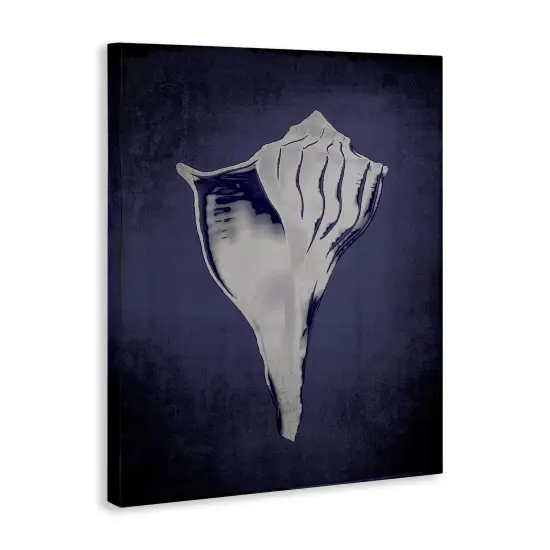 Stupell Industries Lightning Whelk on Indigo Canvas Wall Art Design by Graffi*tee Studios {3}