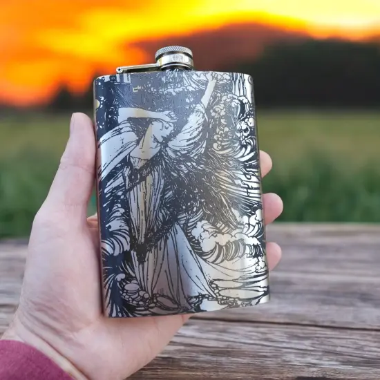 8oz Nayad Stainless Steel Flask {4}
