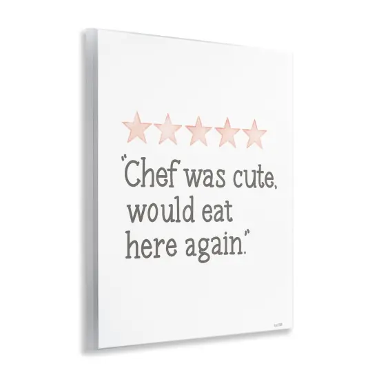 Stupell Industries Cute Chef Funny Rating Wall Plaque Art Design by House Fenway {3}
