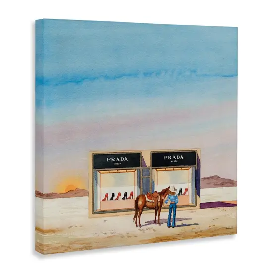 Stupell Industries Desert Shoe Store Canvas Wall Art Design by Amanda Greenwood {3}