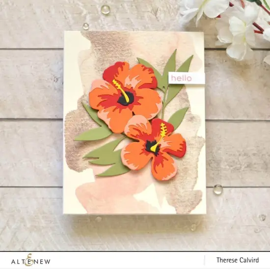 Hibiscus Garden 3D Die Set {2}