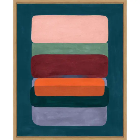 Layered Cake II by Grace Popp Framed Canvas Wall Art {1}