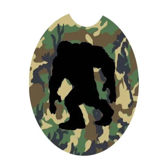 Camo Bigfoot Ceramic Car Coaster Set 2.56" (2 Pack) {1}