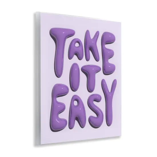 Stupell Industries Take It Easy Letters Wall Plaque Art Design by Victoria Barnes  {3}