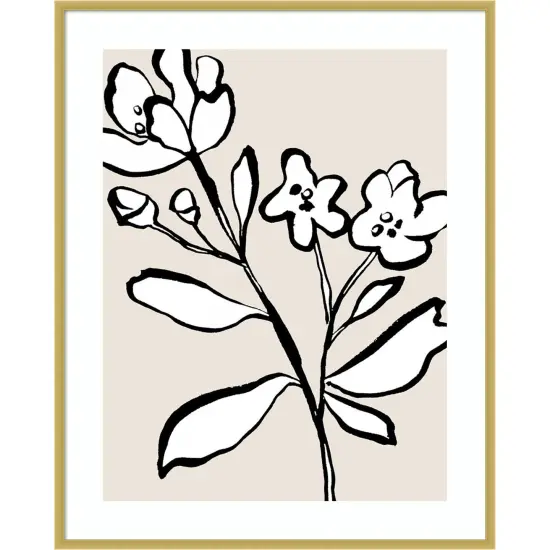 Here with You I by Melissa Wang Wood Framed Wall Art Print {1}