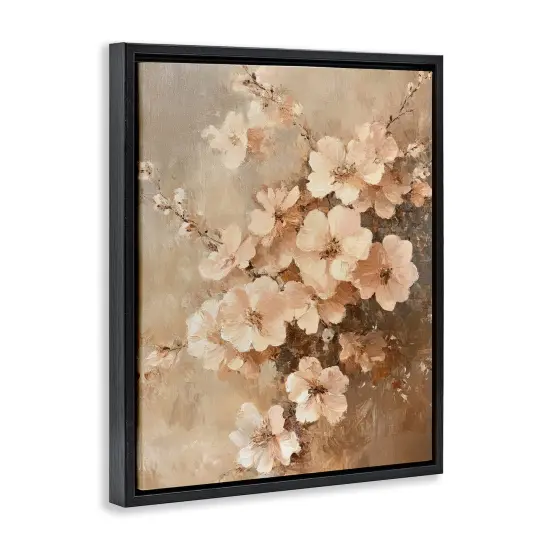 Stupell Industries Blooming Cherry Blossoms Floater Framed Canvas Wall Art Design by Petal Prints Design {9}