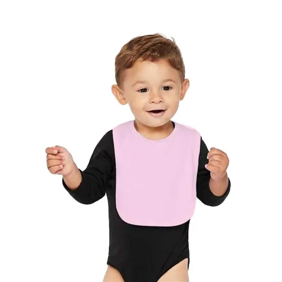 Rabbit Skins&reg; Infant Premium Jersey Bib Pink {1}