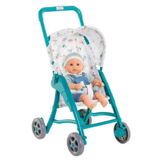 Corolle Toddler's First Doll Stroller - Teal {3}