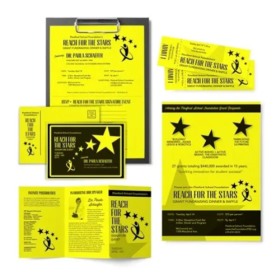 Astrobrights 8 1/2" x 11" 65# Cover Sheets Ream of 250 Lift-off lemon {3}