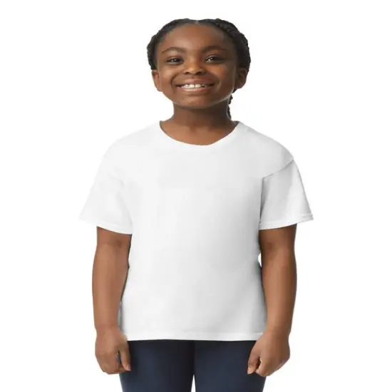 Gildan® Youth Softstyle Short Sleeve Crew Neck T-Shirt WHITE {1}