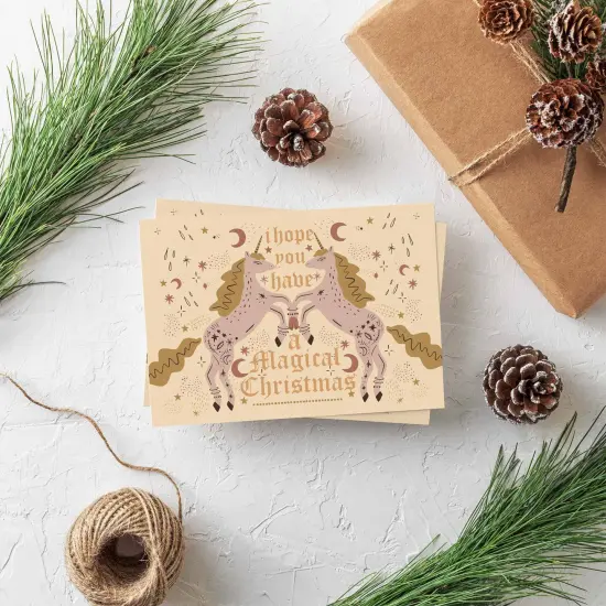 Magical Christmas Greeting Cards Boxed Set &ndash; 24 Enchanting Holiday Notecards with Whimsical Designs, Perfect for Sending Unique and Mystical Festive Wishes {2}