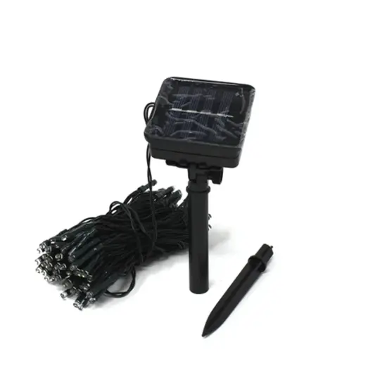 100 LED 32ft Solar Powered Outdoor String Light Green {6}