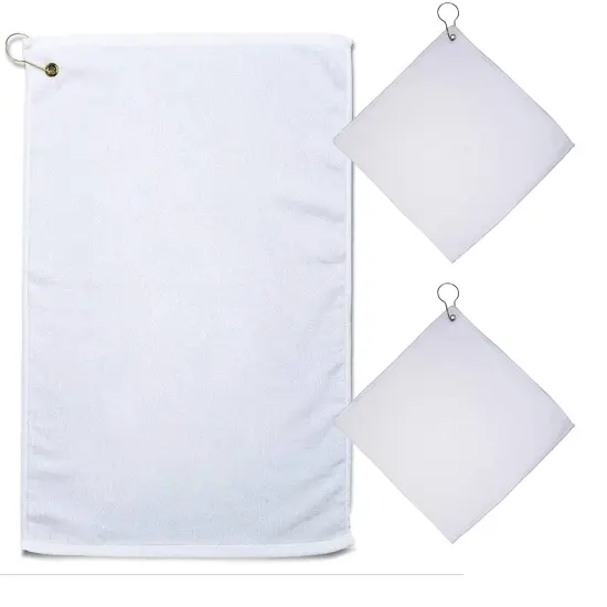 Carmel Towel Company&reg; Golf Towel with Grommet and Hook Black {7}