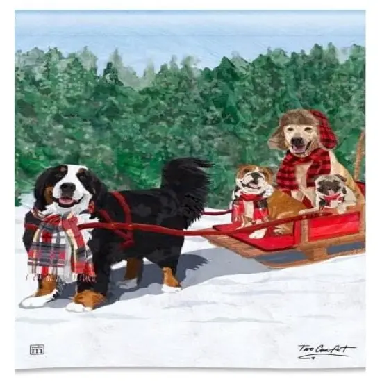 Mountain Dogs Garden Flag {2}