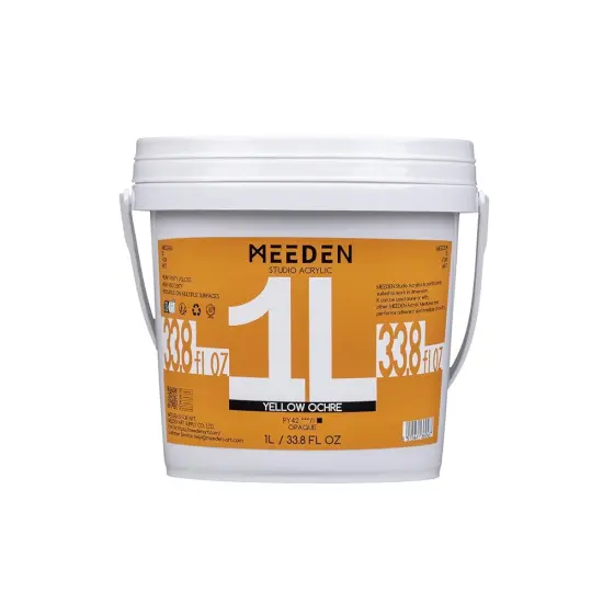 MEEDEN Studio Acrylic Paint-Yellow Ochre, 1L / 33.8 oz {1}