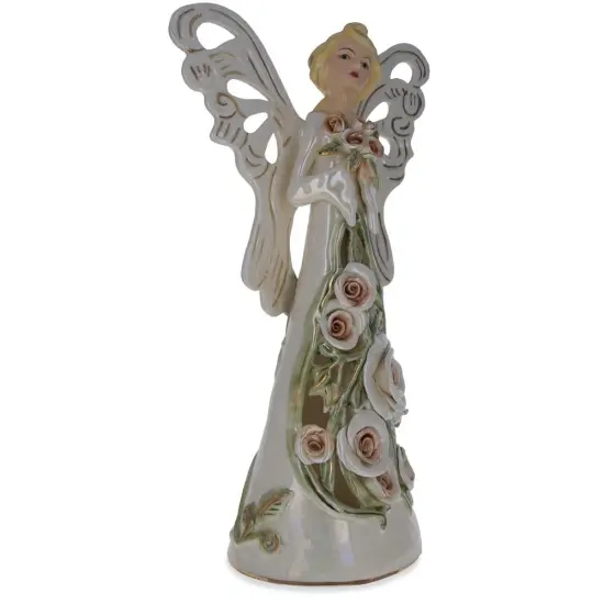 Guardian Angel Ceramic Figurine 14 Inches {3}