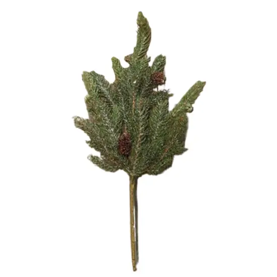 16" Green Frosted White Spruce Pick Ideal for Decorating Homes or Special Occasions {1}