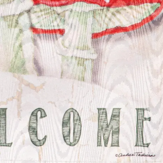 Chickadee and Winter Welcome Garden Flag 2 Sided {6}