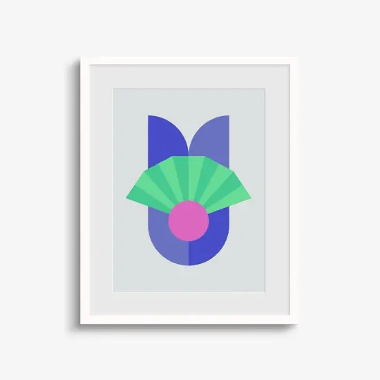 Geo Deco Art Print, Kawaii Art {1}