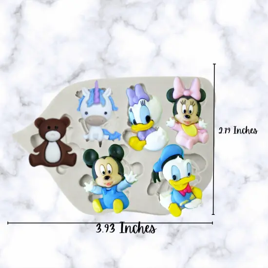 Cartoon Baby Silicone Mold {2}