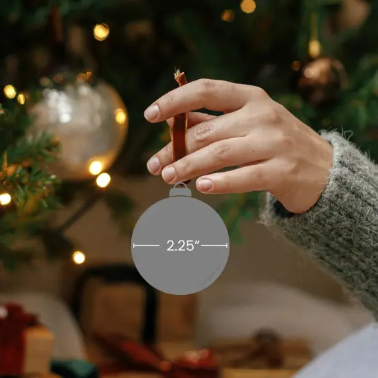 Northlight Solid and Snowflake Christmas Glass Ball Ornaments - 2.25" (57mm) - Multi - 9ct {5}