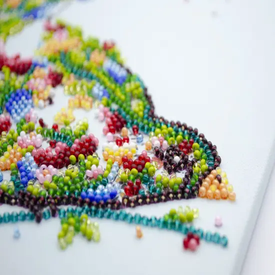 Bead embroidery kit - A singing bird {2}