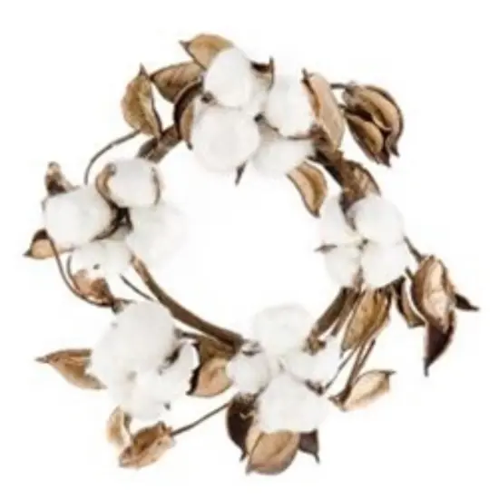 Cotton Ring With Shells, 3.5" {1}