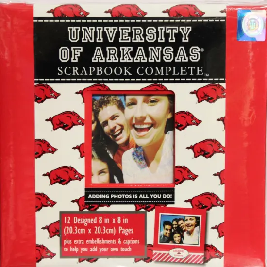 University Of Arkansas Complete 8 x 8 Officially Licensed Scrapbook {1}