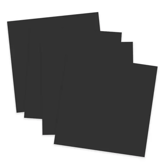 JPPlus Craft Plastic Plastic Craft Sheets for Laser Cutter, & Engraver Use- 4 Pack Black {2}