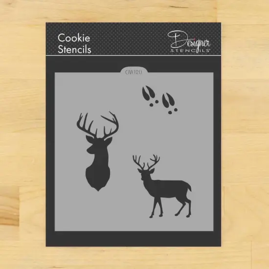 Deer Buck Cookie & Craft Stencil | CM120 by Designer Stencils | Cookie Decorating Tools | {1}