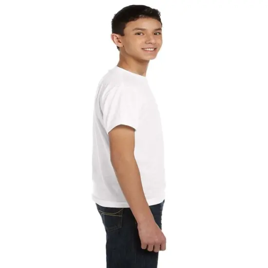 Sublivie&reg; Youth Sublimation T-Shirt White {4}