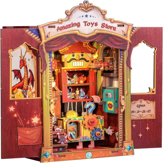 Miniature Wizardi Roombox Kit - Amazing Toys Store Dollhouse Kit {1}