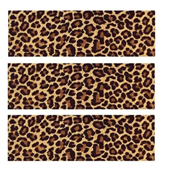 Dark Leopard Edible Icing Image Cake Border Strips Decoration Frosting Sheet Strips {1}