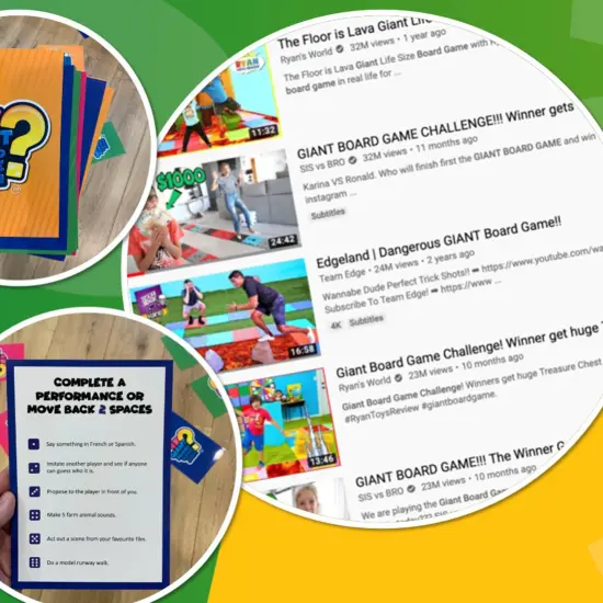 Giant Board Game | Fun Family Game with Jumbo Dice {4}