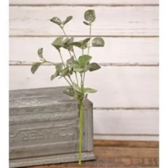 15&rdquo; High Sparkle Silver Dollar Pick with Flexible Green Wrapped Base {2}