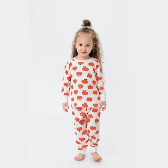 Pumpkin Printed Christmas Pajamas Outfits {3}