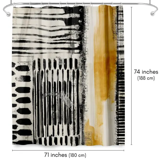 Americanflat 71" x 74" Shower Curtain, No Borders IV by PI Creative Art {2}